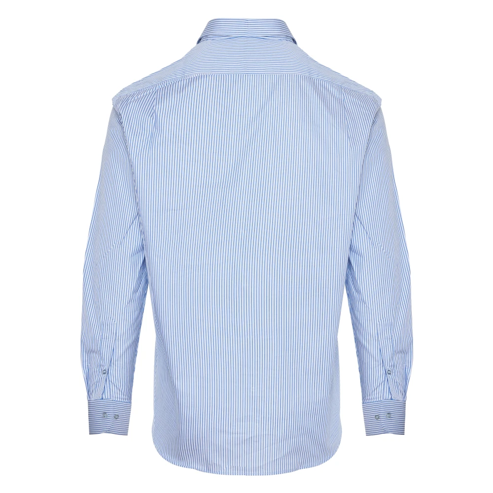 PAUL & SHARK Gestreept Katoenen Twill Overhemd Blue Heren