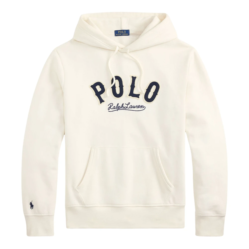 Ralph Lauren Men's White Hoodies, L, Logo Hoodie