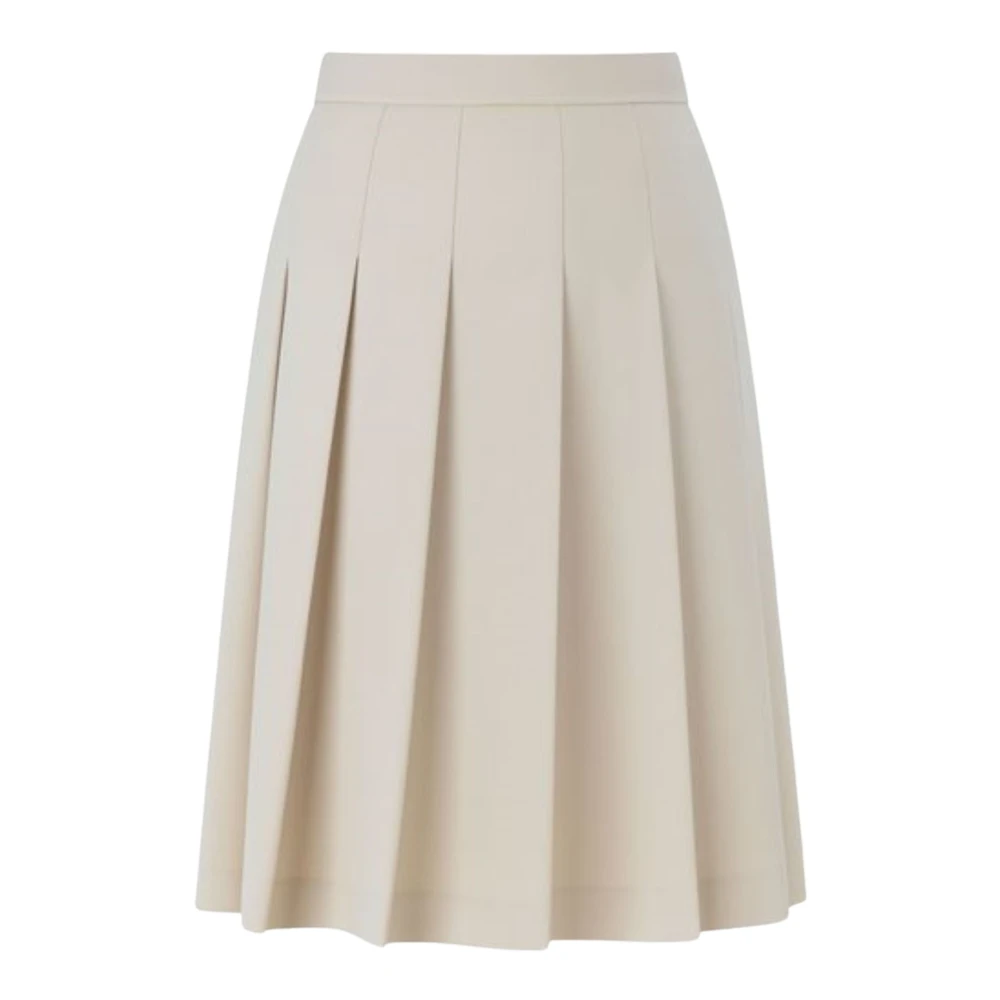 Max Mara Studio Beige Gimmy Skirt - Female - Midi Skirts - S - Skirts