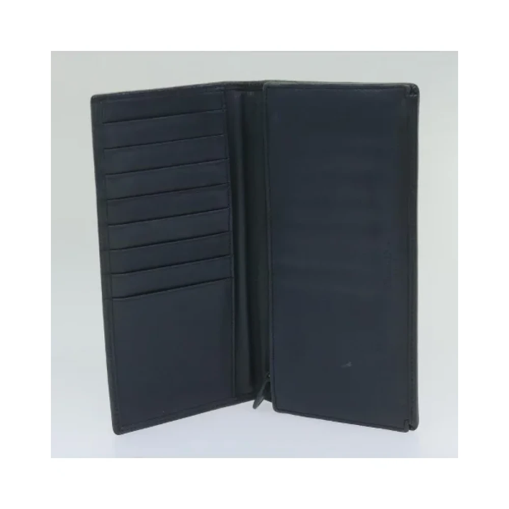 Dior Vintage Pre-owned Canvas wallets Blue Dames