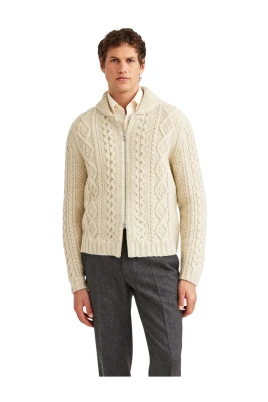 Vit Cornwall Cable Zip Jacket Jackor