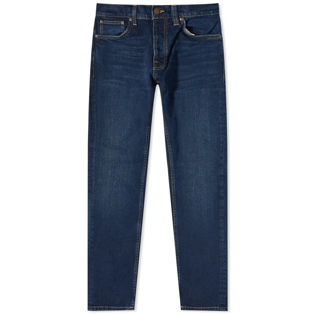 Nudie Jeans Slim Fit Biologische Denim Jeans Blue Heren