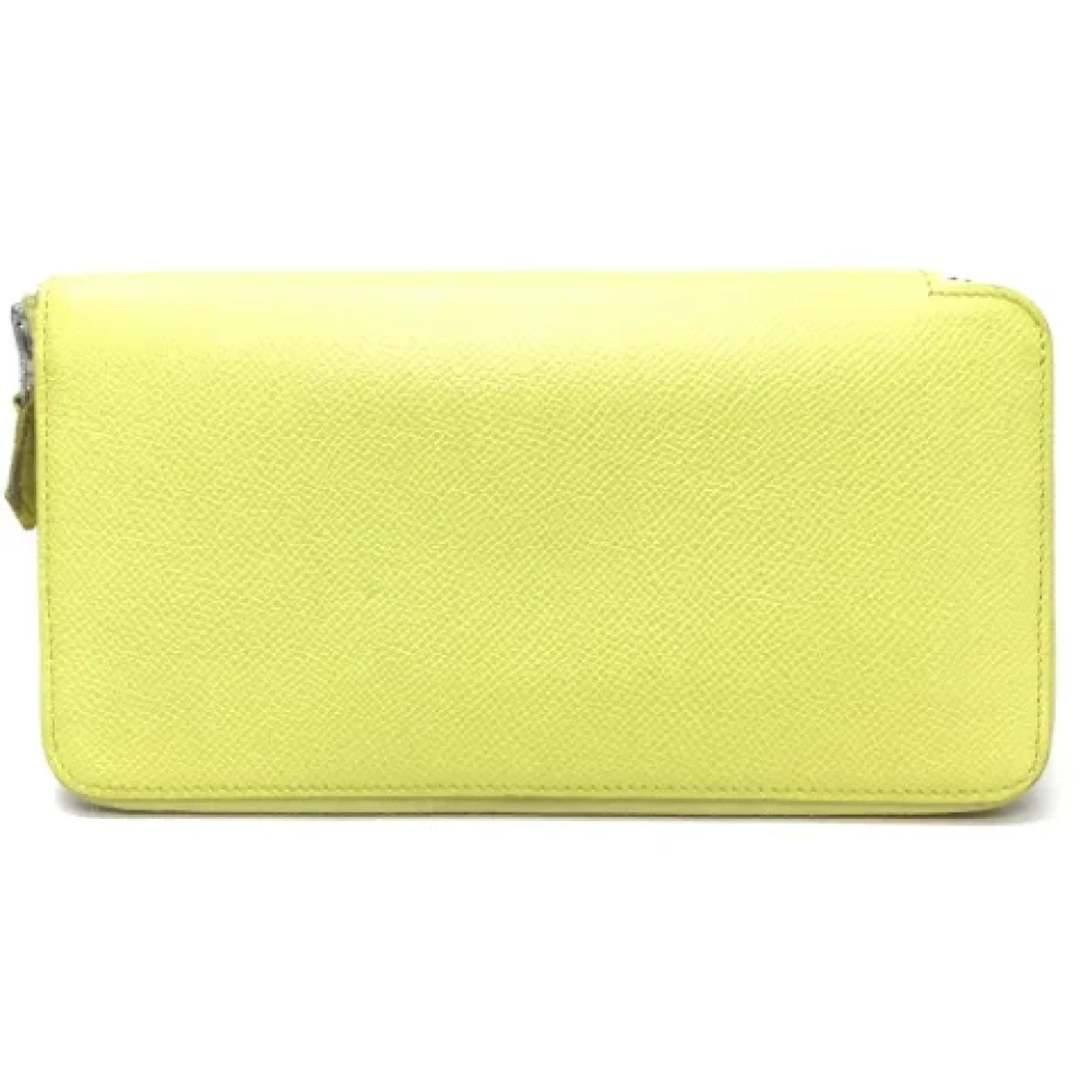 Hermès Vintage Pre-owned Leather wallets Green Dames