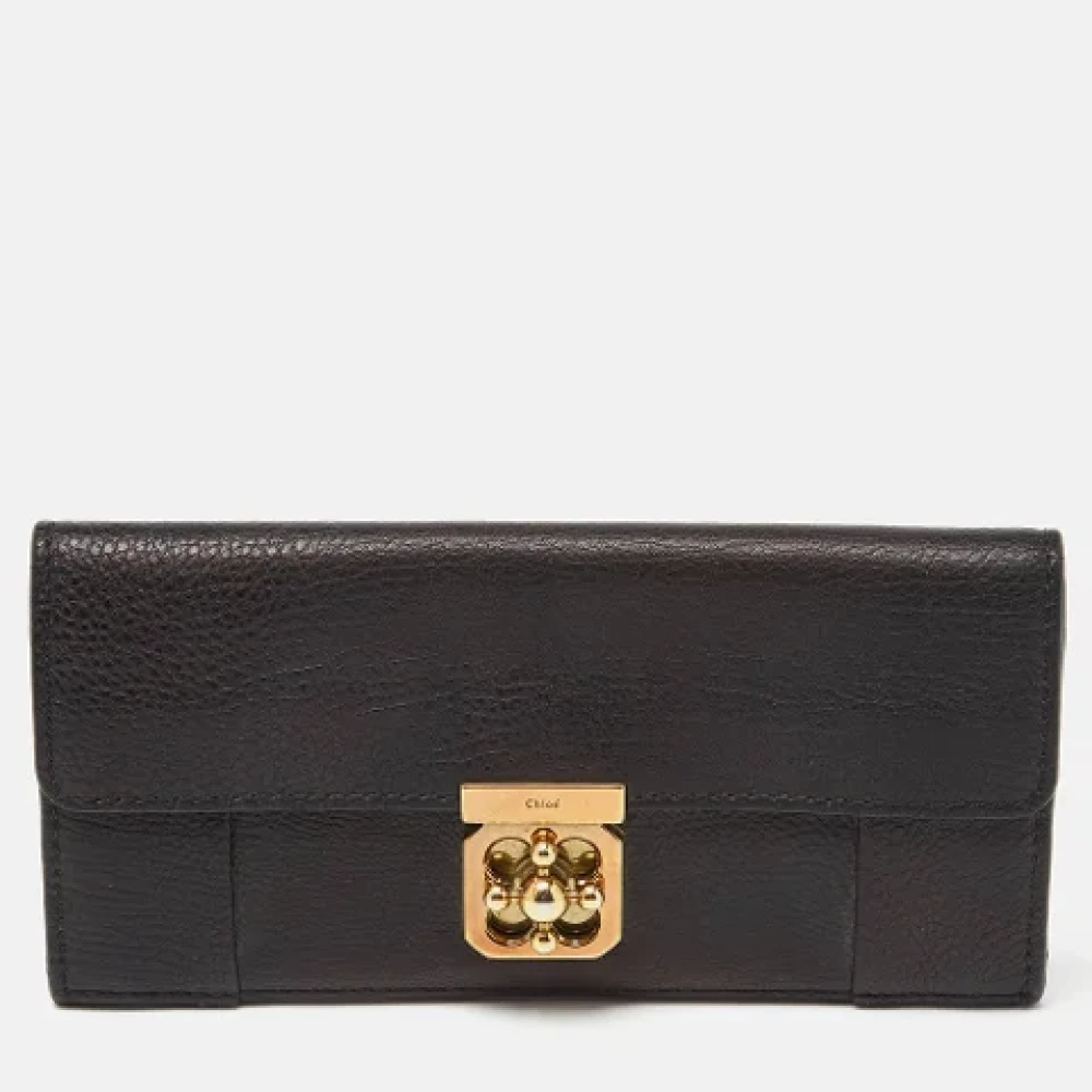 Chloé Pre-owned Leather wallets Black Dames