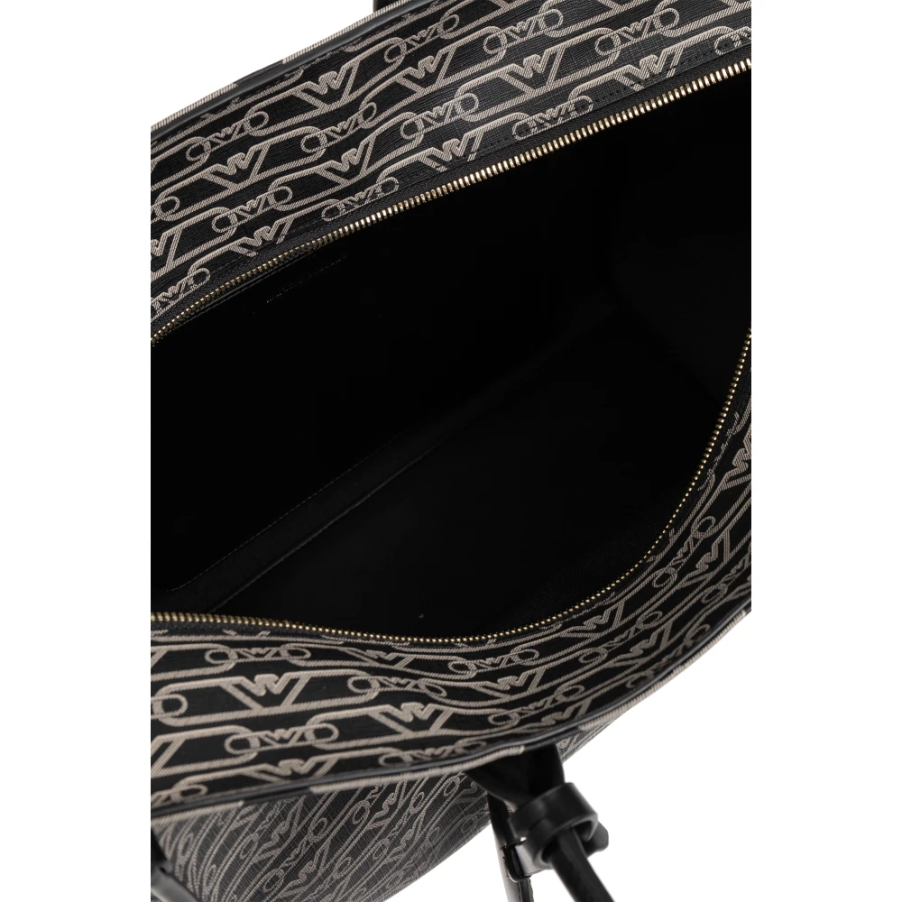 Emporio Armani Shopper tas met monogram Black Dames