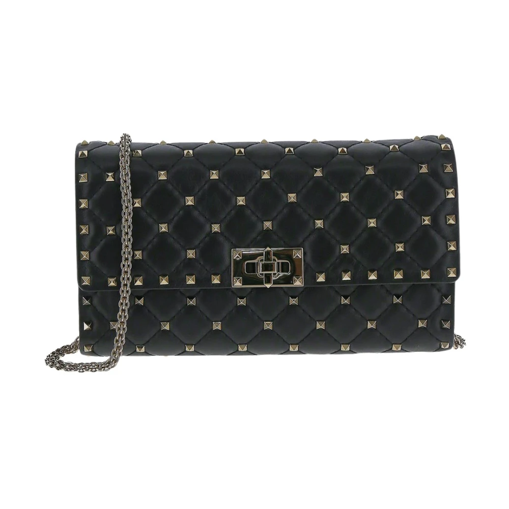 Valentino Garavani Spike Leren Tas Black Dames