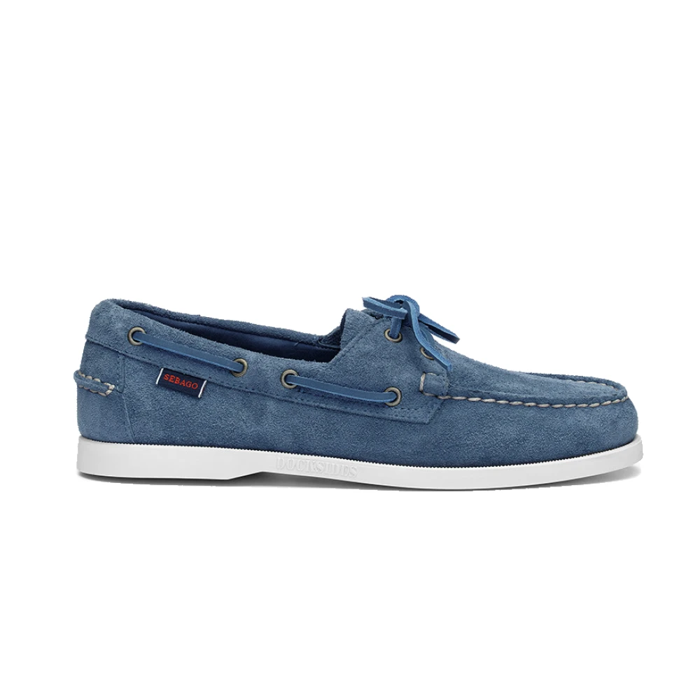 Sebago Nautiska Docksides Indigo Skor Blue, Herr