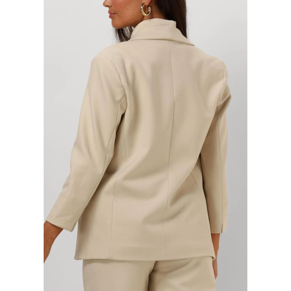 Est'Seven Beige Araz Blazer voor veelzijdige elegantie Beige Dames