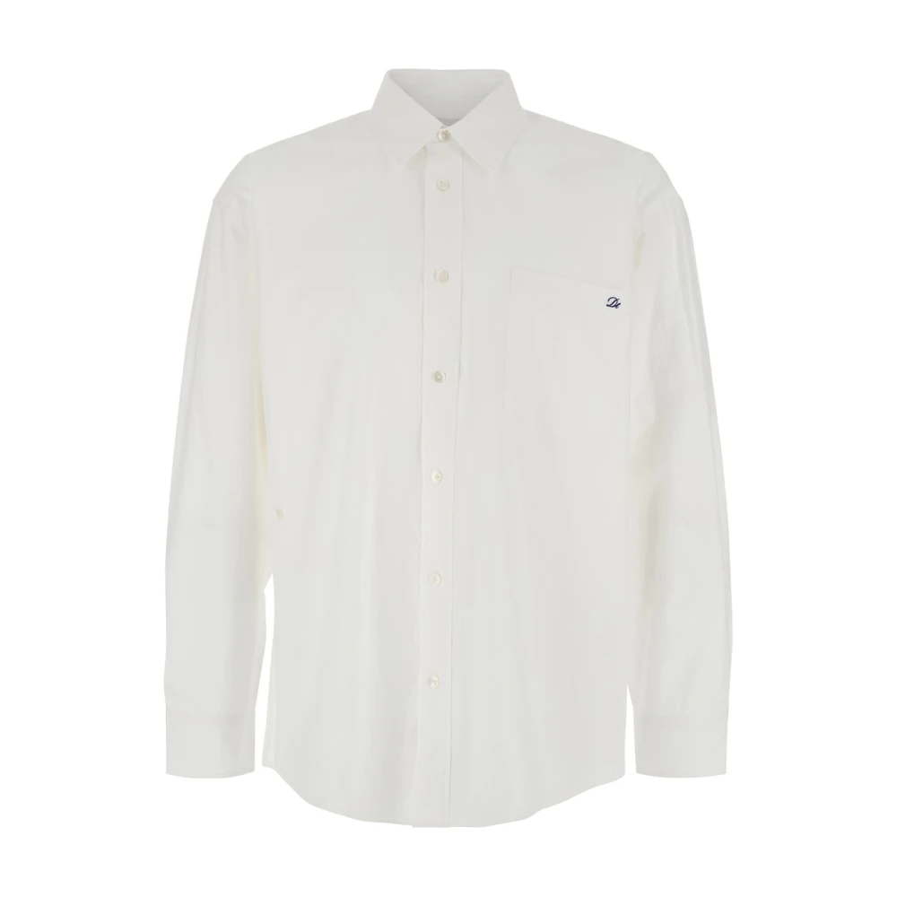 Dunst Witte Oversized Unisex Shirt White Dames