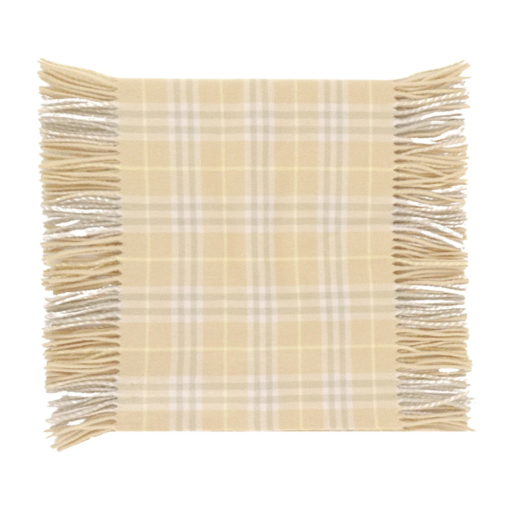 Burberry Check Cashmere Sjaal Beige Dames