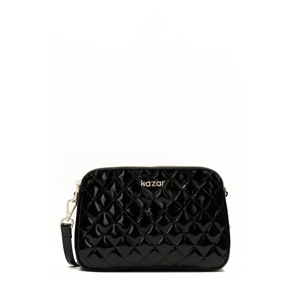 Kazar Gelakte riem handtas Black Dames
