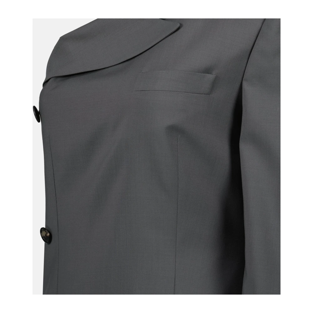 Moschino Asymmetrische Blazerjurk Lente-Zomer 2025 Gray Dames