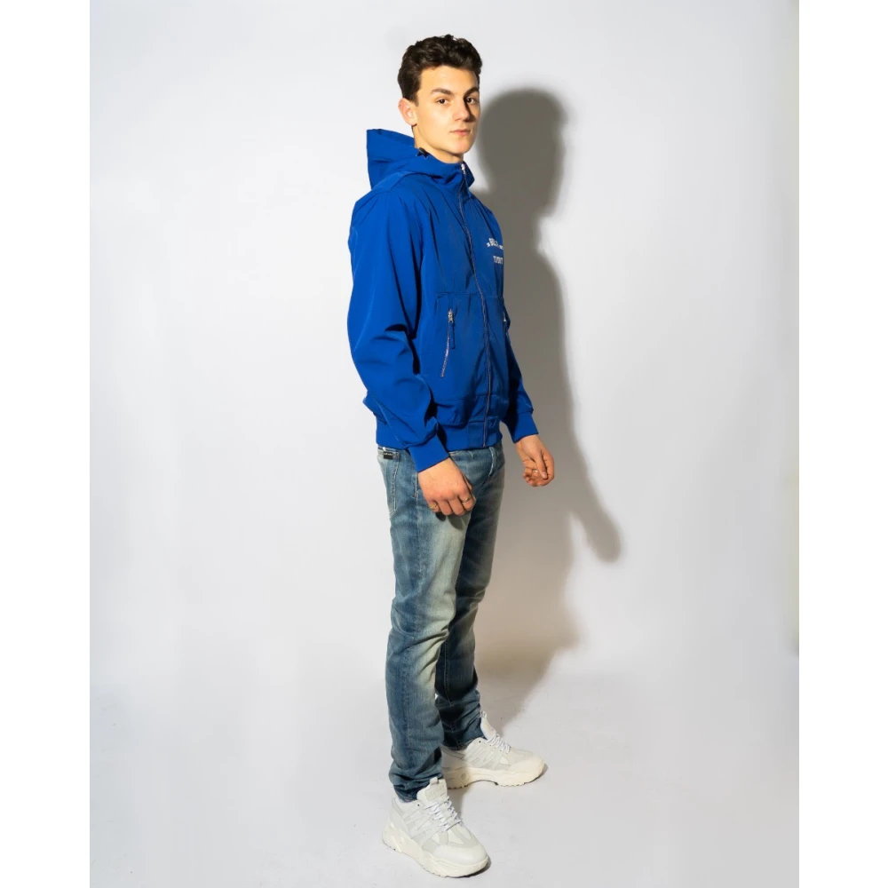 In Gold We Trust Blauwe Softshell Jas Blue Heren