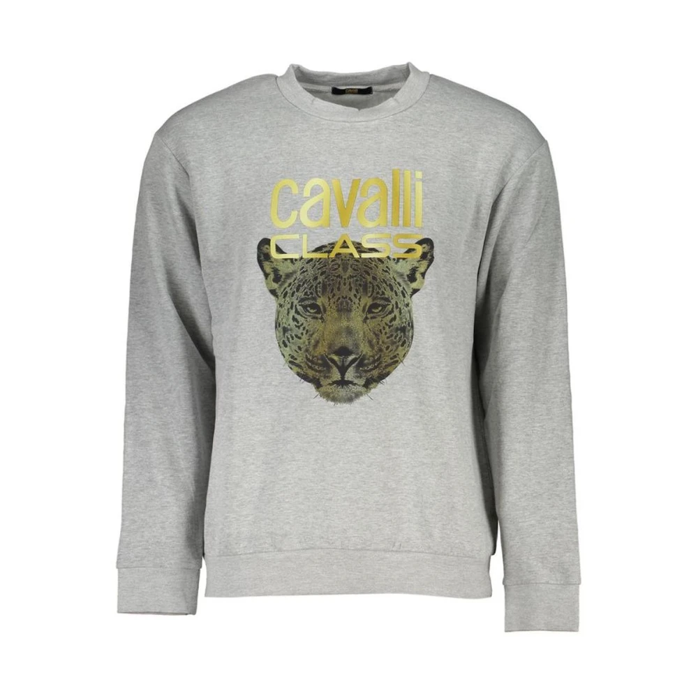 Cavalli Class Soft Cotton Jumper In - Male - Sweatshirts - Gray - S - Sweatshirts & Hoodies - Image 3