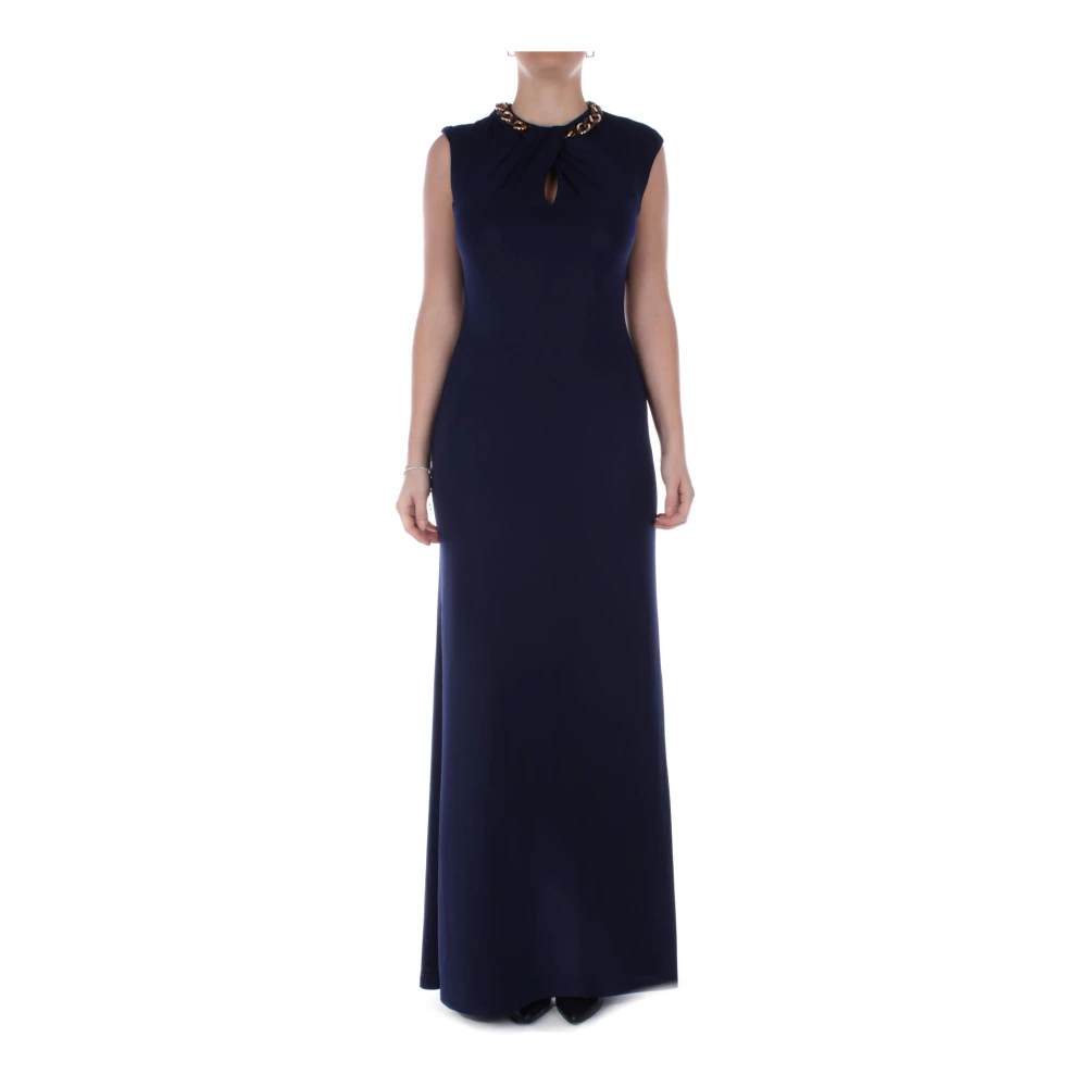 Ralph Lauren Mouwloze Avondjurk Blue Dames