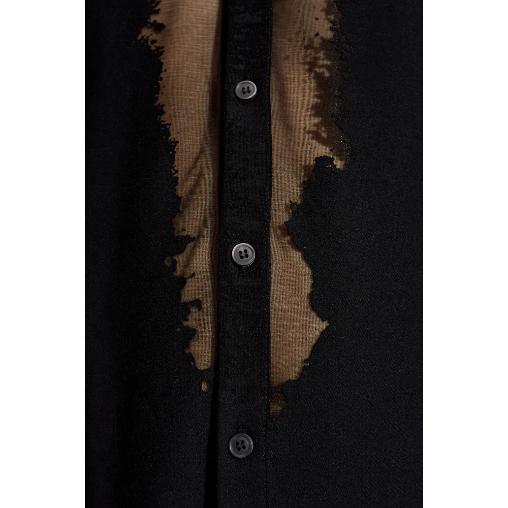 Diesel Shirt met logo S-Sun-Plain Black Heren