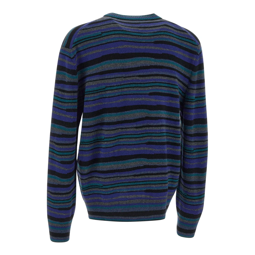 Paul Smith Gestreepte wolmix trui met ronde hals Multicolor Heren