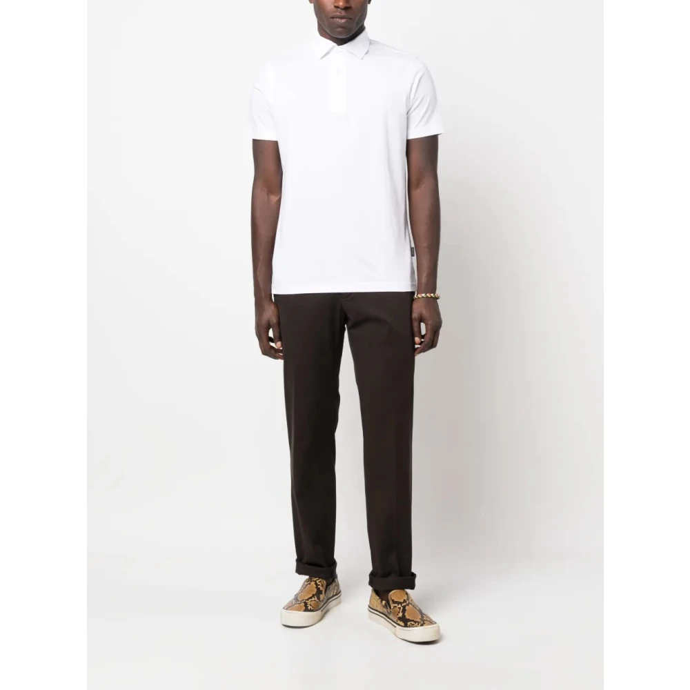Aspesi Basic Polo Shirt White Heren