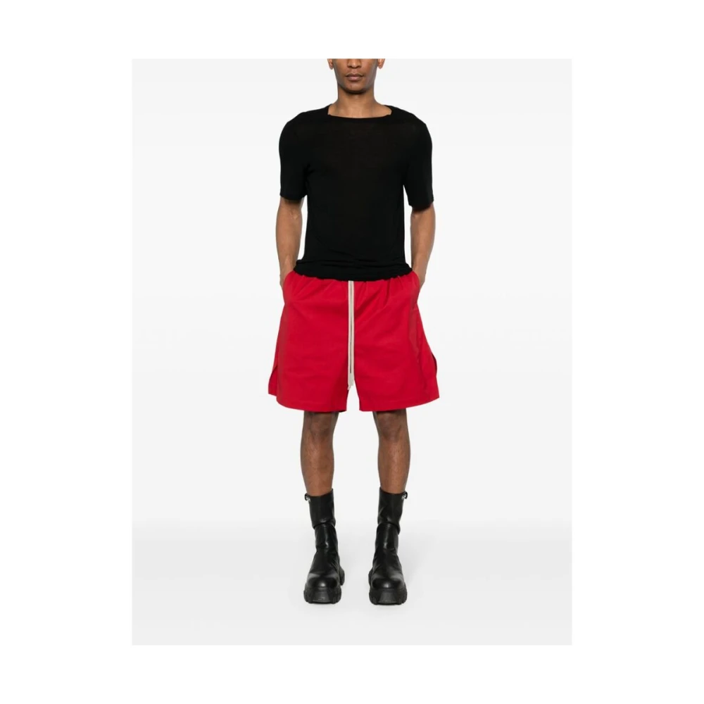 Rick Owens Casual Shorts Red Heren