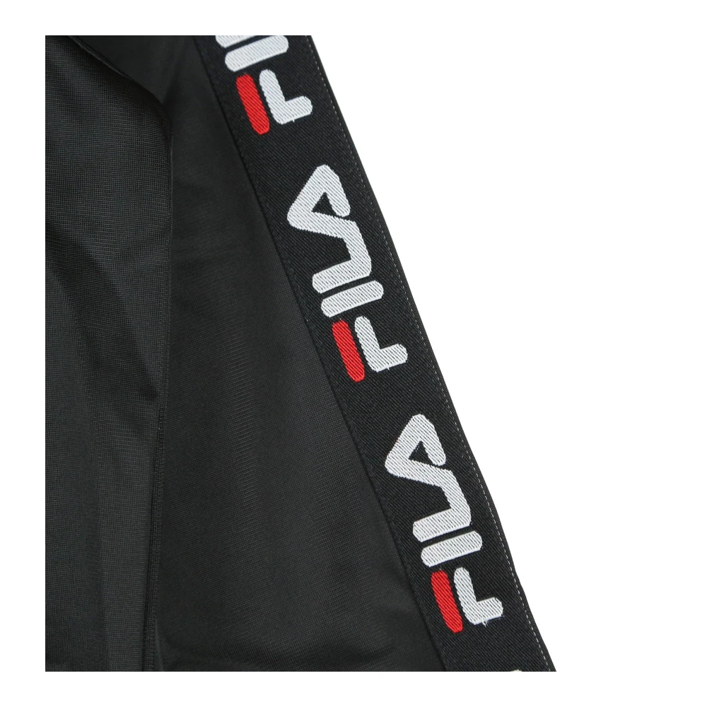 Fila Zwarte Tape Trainingspak Jas Mannen Black Heren