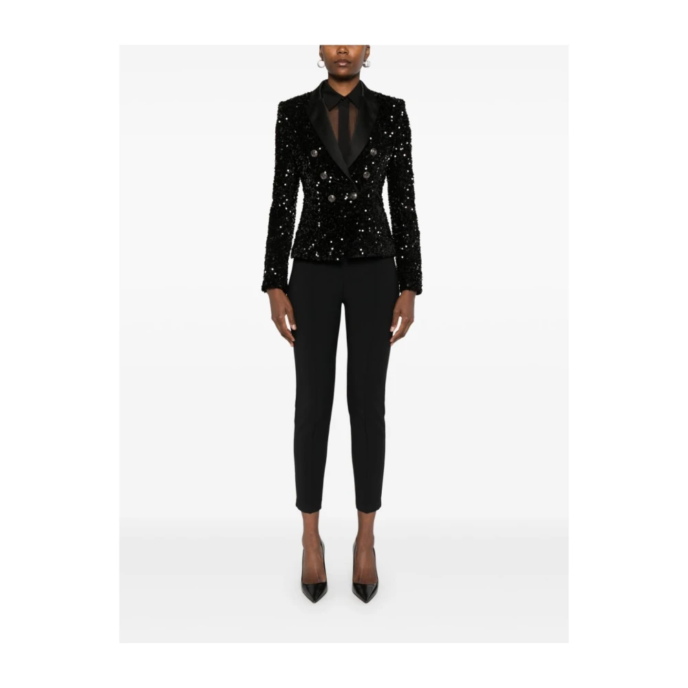 Elisabetta Franchi Nero Broek Aw24 Damesmode Black Dames
