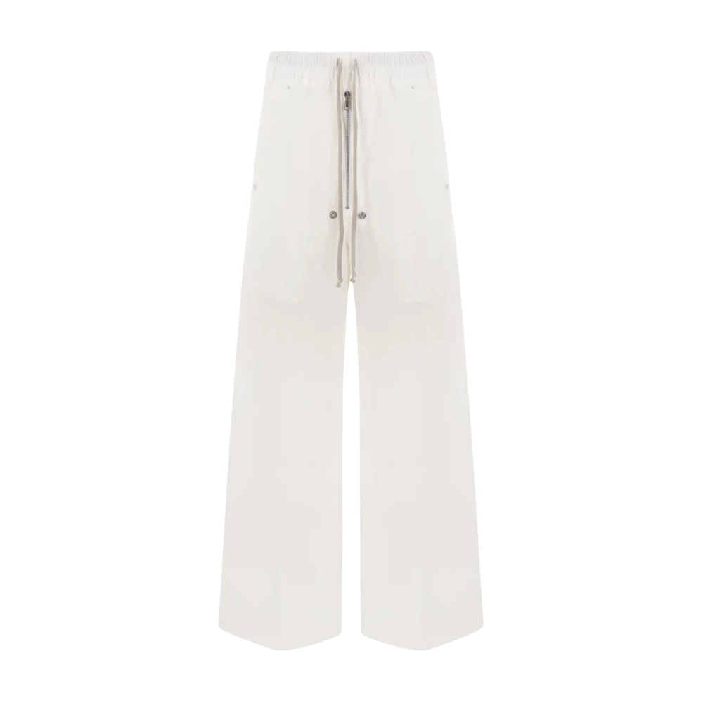 Moncler Wijde Pijp Technische Katoenen Broek Beige Heren