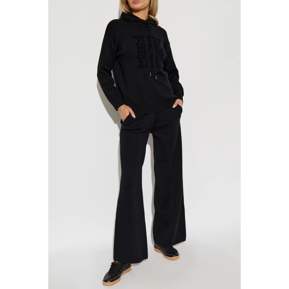 Max Mara Hoodie Black Dames