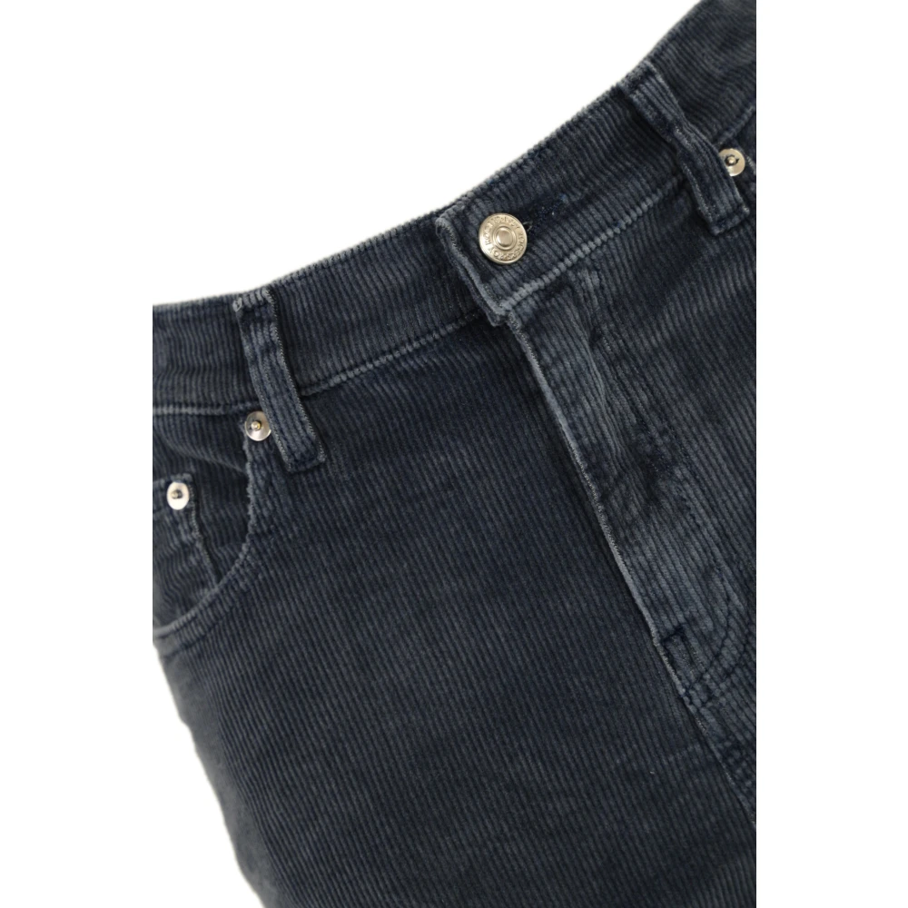 Roy Roger's Fluwelen Geribbelde Broek Blauw Blue Dames