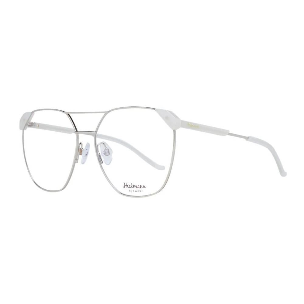 Ana Hickmann Zilveren Vierkante Metalen Optische Frames Gray Dames