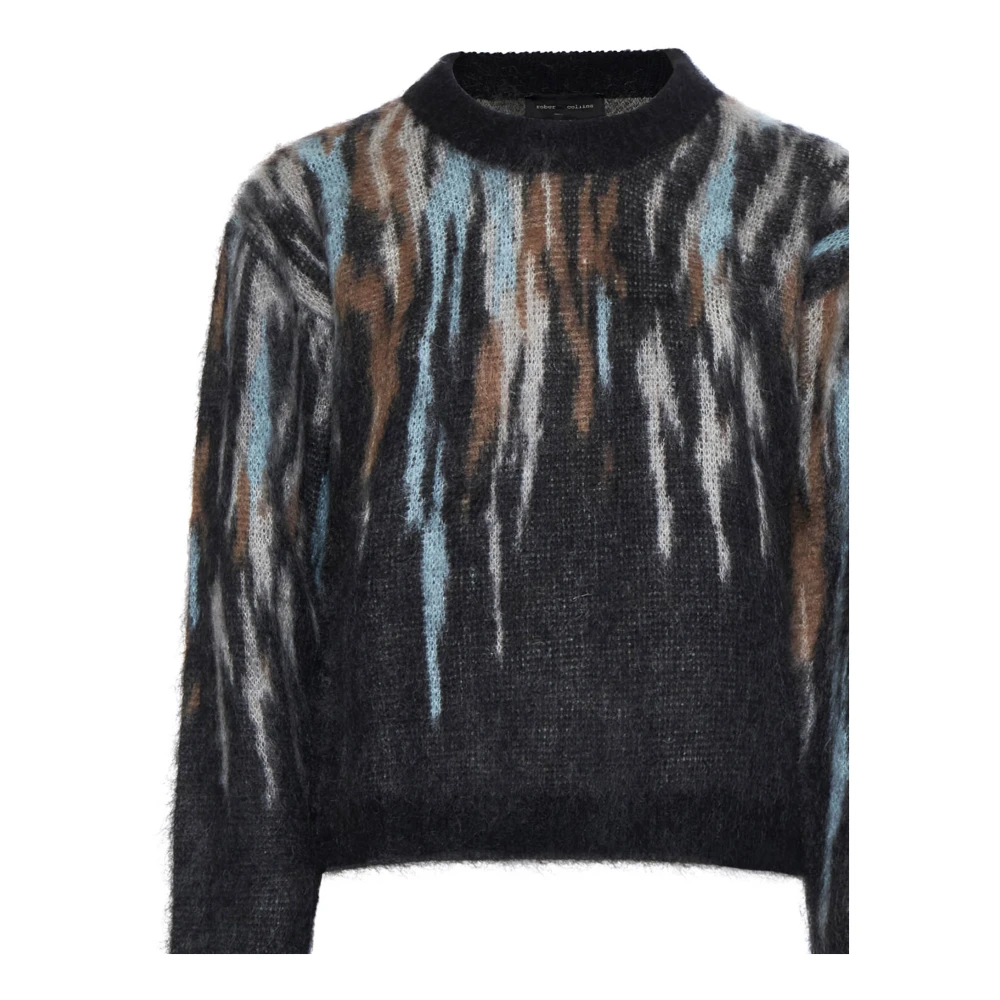 Roberto Collina Zwarte Sweaters voor Mannen Multicolor Dames