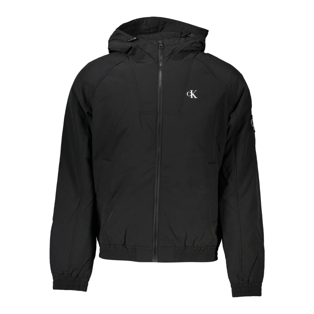 Calvin Klein Zwarte hoodie met contrastdetails Black Heren