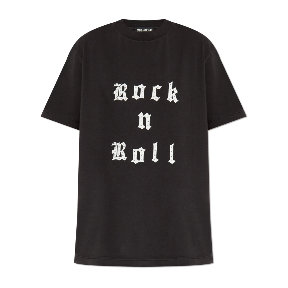 Zadig & Voltaire T-shirt met Edwin-print Black Dames