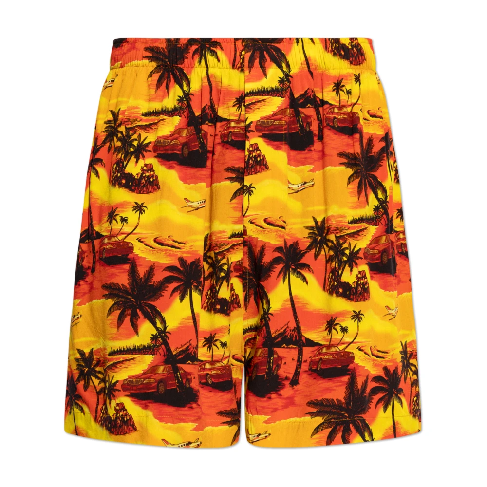 Balenciaga Gedrukte Shorts Multicolor Heren