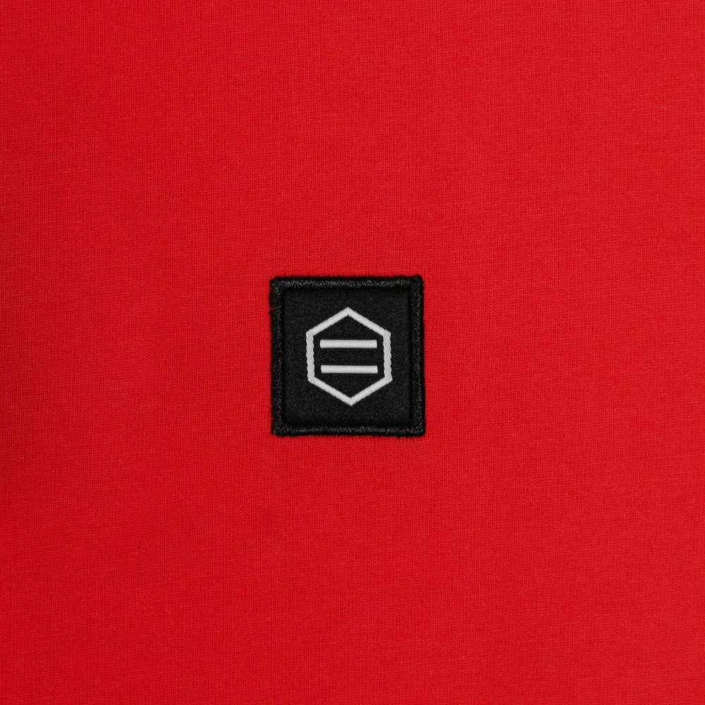 Dolly Noire Heren Vlam Logo T-shirt Red Heren