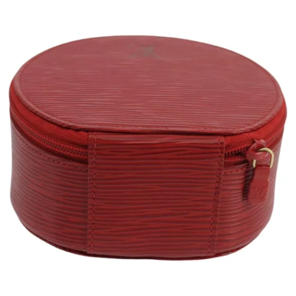 Louis Vuitton Vintage Pre-owned Leather pouches Red Dames