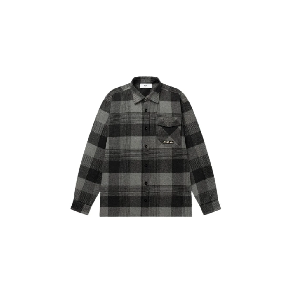 Balr. Iconische Nummer 10 Flanellen Shirt Gray Heren