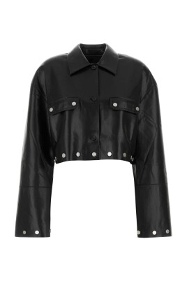 black-synthetic-leather-kassie-shirt