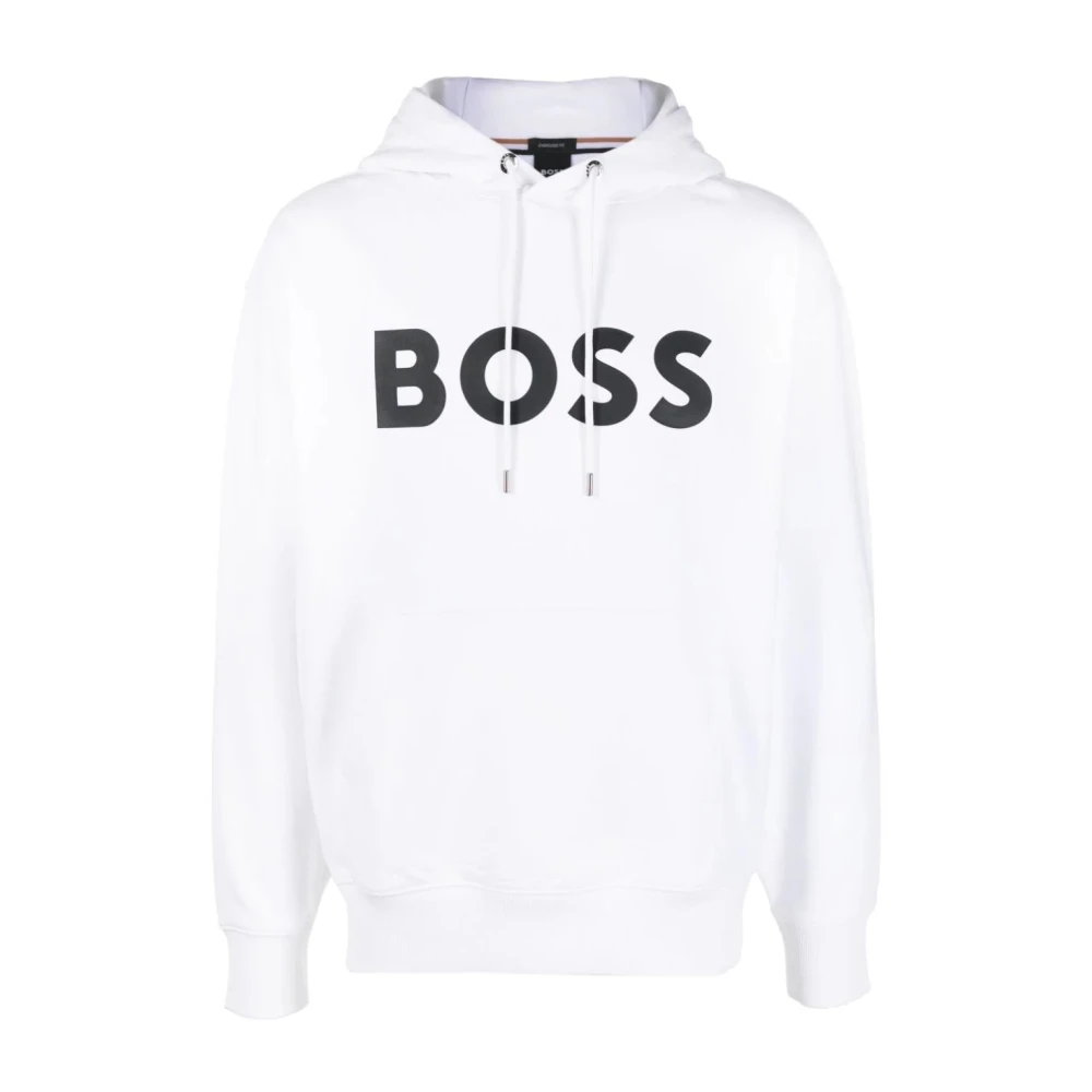 Hugo Boss Sullivan Hoodie White, Herr