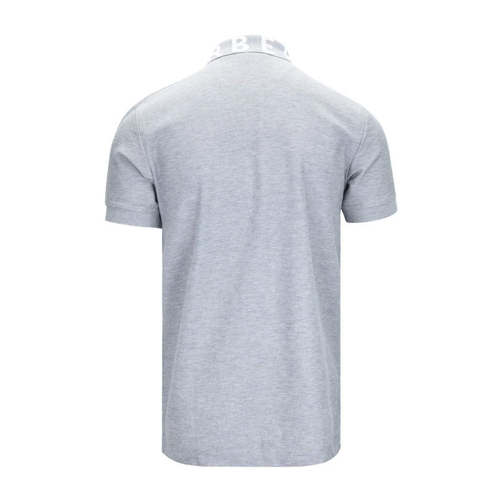 Burberry Grijze Polo Shirt met Logo Gray Heren