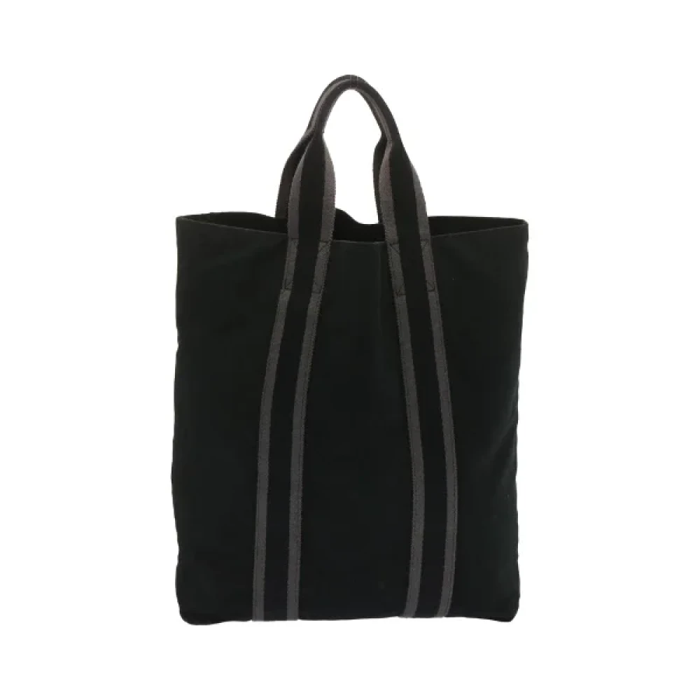 Hermès Vintage Pre-owned Cotton totes Black Dames