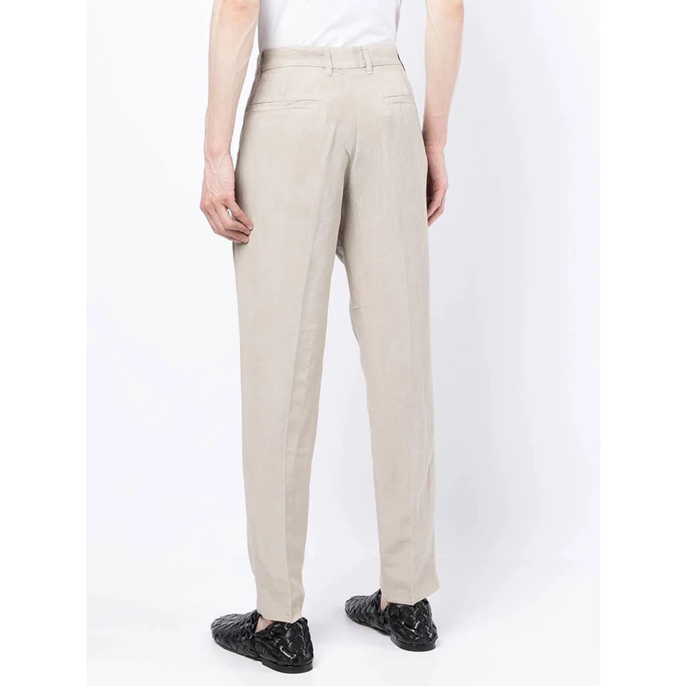 Armani Exchange Slim-fit Trousers Beige Heren