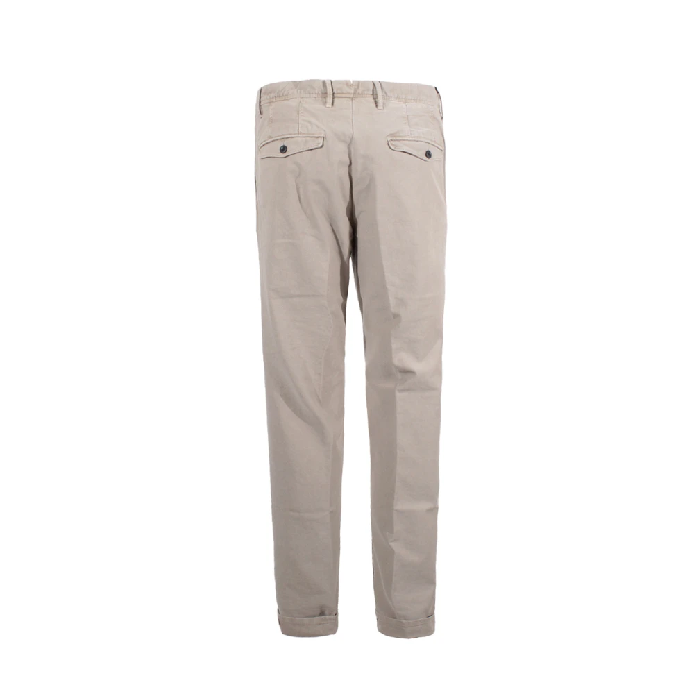 Incotex Bruine Katoenen Broek met Zakken Brown Heren