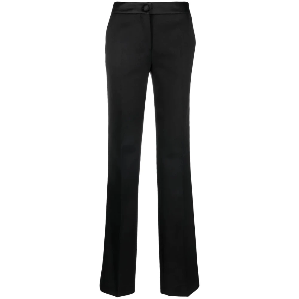 Maison Margiela Women's Black Wool Trousers - Wide Trousers - M - Trousers
