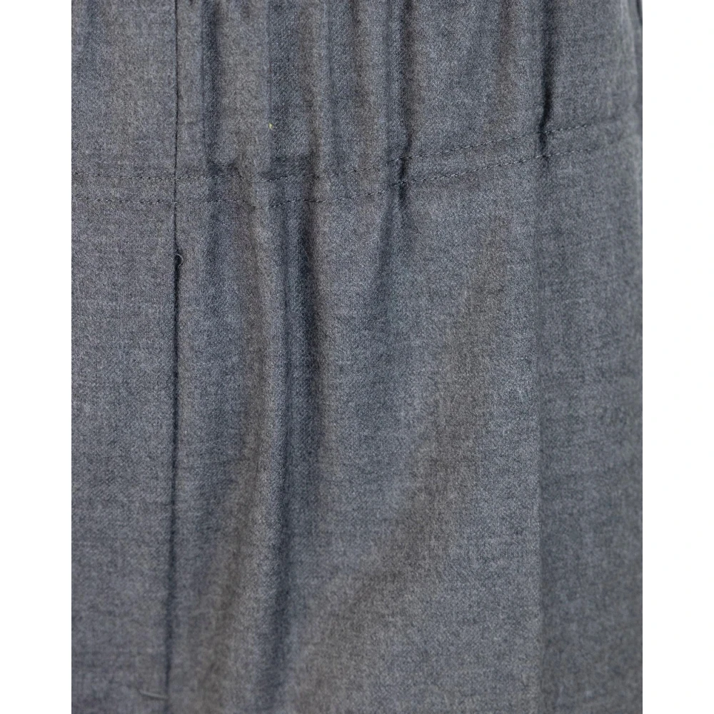 Max Mara Comfortabele wollen flanellen broek Gray Dames