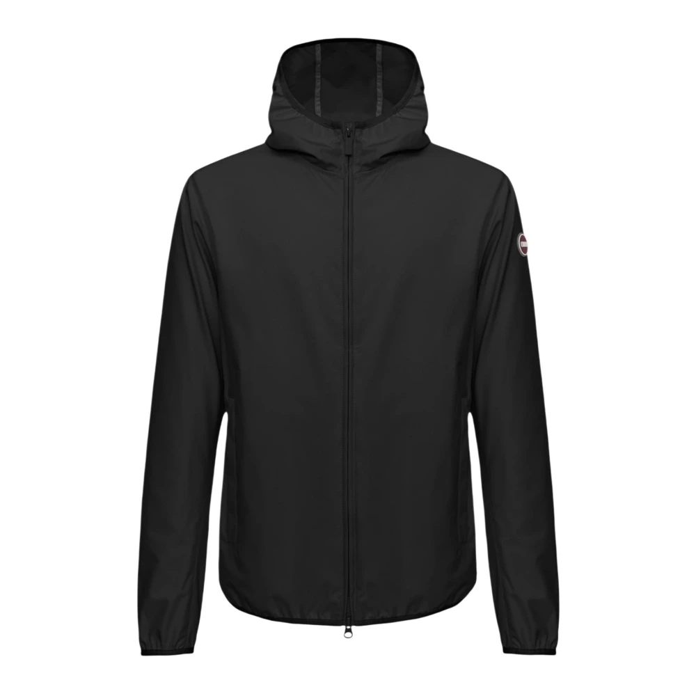 Colmar Men's Black Windbreakers, Xl, Softshell Hooded Jacket