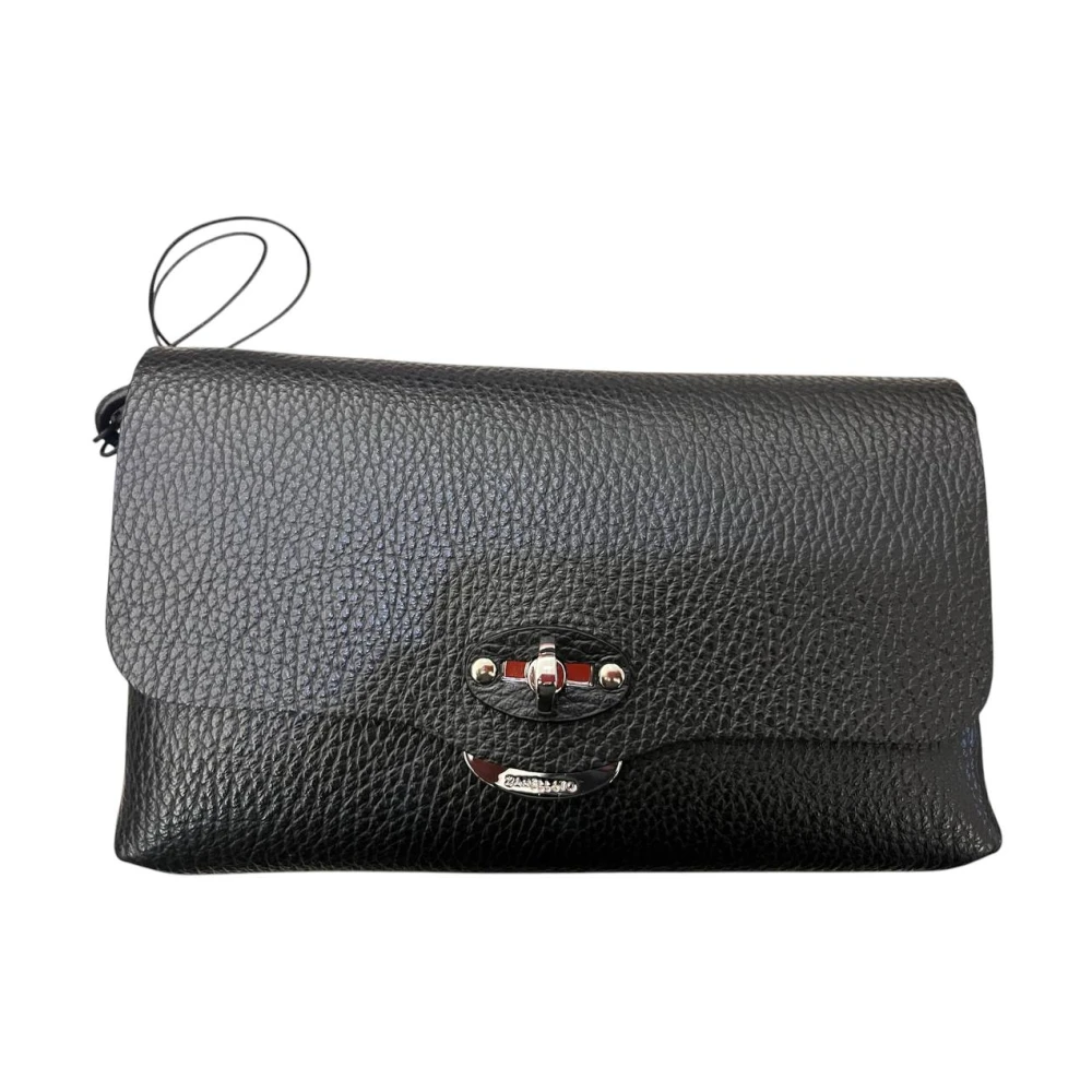 Zanellato Stijlvolle Envelop Clutch Tas Black Dames