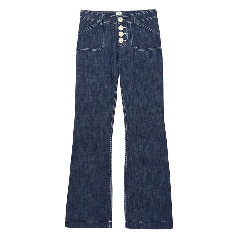 Ines De La Fressange Paris Charlotte blauwe broek Blue Dames