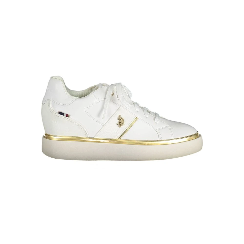 U.s. Polo Assn. Women's White Sneakers, 6 Uk, Sneaker Sporty Style