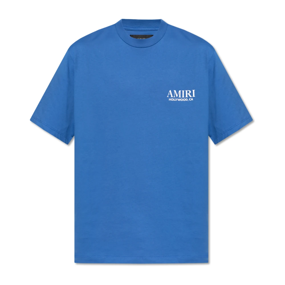 Amiri T-shirt met logo Blue Heren