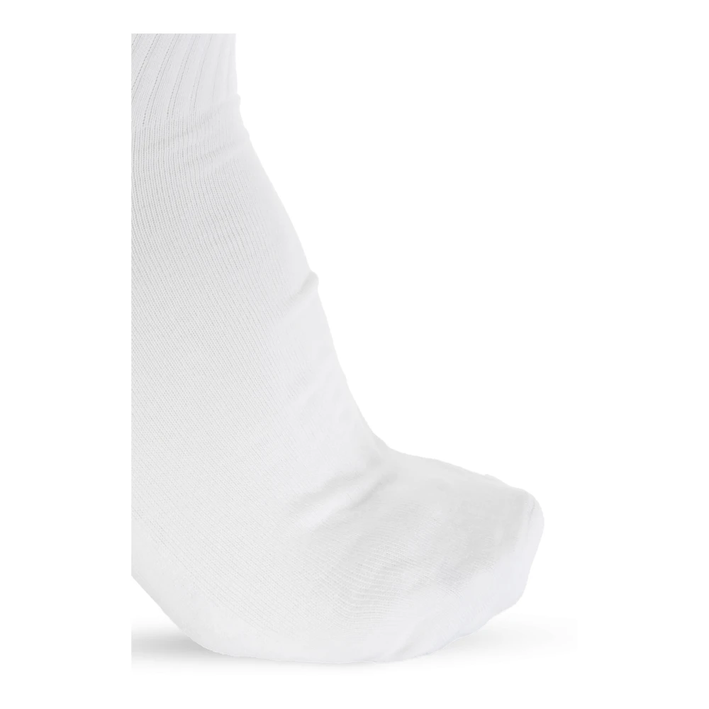 Off White Sokken met logo White Heren